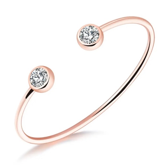 Rose Gold Filled Cubic Zirconia Bracelet - Picture 2 of 2